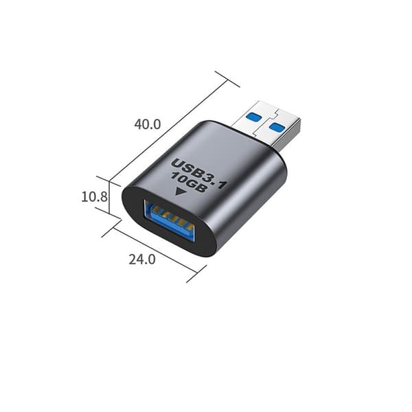 USB Hona till USB Hane Adapter - Höghastighets 10Gbps Dataöverföring Konverterare