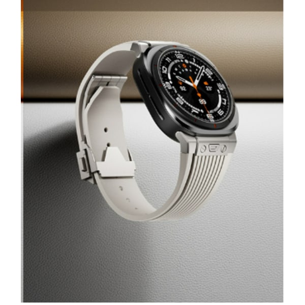 Premium silikonerem til Samsung Galaxy Watch 7 47mm Ultra Lysegrå
