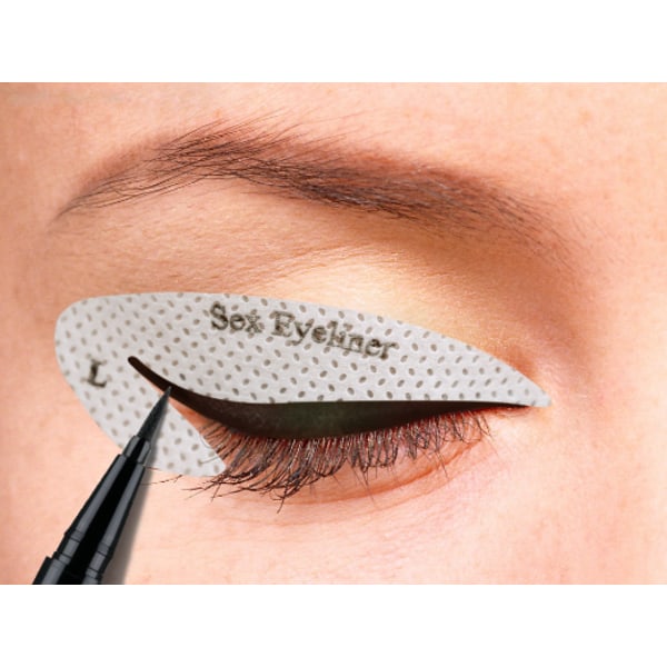 Schabloner för eyeliner / ögonskugga 4 ark