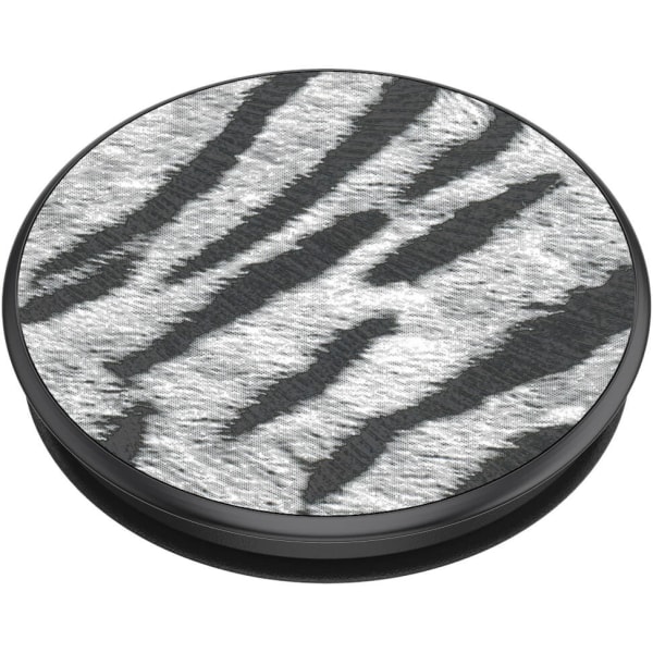 POPSOCKETS Vegan Leather Zebra Avtagbart Grip med Ställfunktion Premium