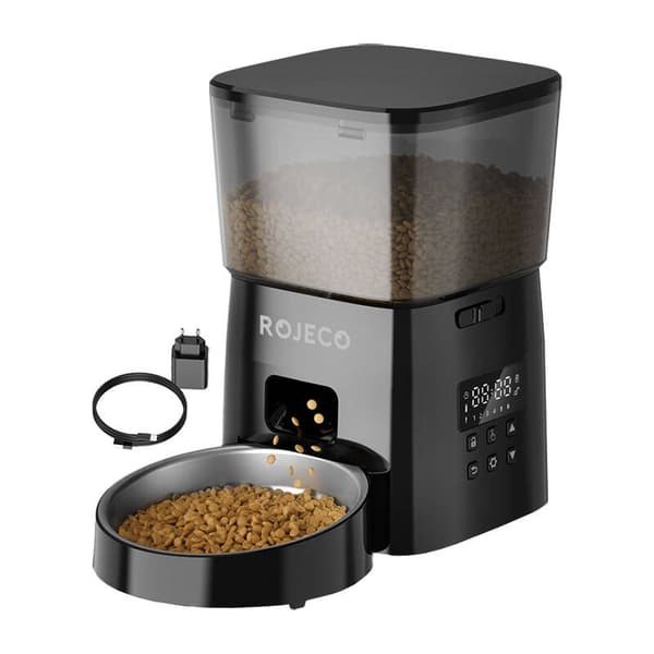Rojeco 2L automatisk husdjursmatare knappversion