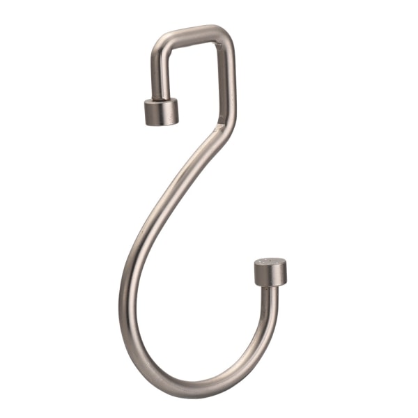 S-formade hängkrokar duschdraperikrokar 12-pack, Duschdraperitillbehör Silver