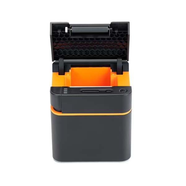58 mm Bluetooth- og USB-kvitteringsprinter, 90 mm/s, 203 dpi, kompakt printer til butikker, caféer og restauranter med EU-stik