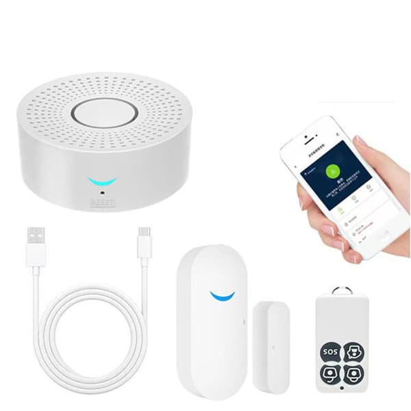 CS119 WiFi Smart Home Säkerhetslarmsystem - Vit
