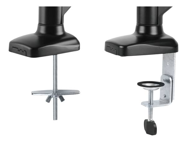 Monitor desk mount 13-32", gas operated, VESA, three axis