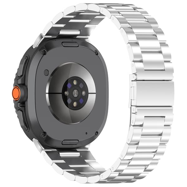 Elegant urrem i rustfrit stål til Galaxy Watch 8-serien Silver Silver