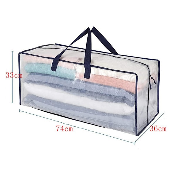 Gennemsigtig PP vævet flyttepose 4-pakke 4-pack