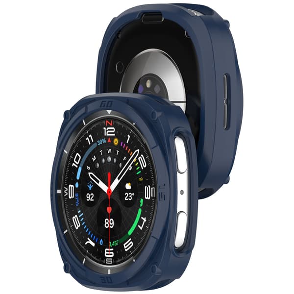 Skyddsfodral för Samsung Watch 8 44mm - Robust TPU-skal med Utskärningar i Midnattsblått