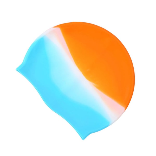 Silikon badmössa Blå+orange