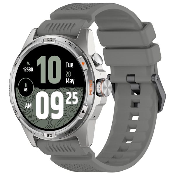 Ticwatch Atlas 24mm Silikonarmband - Officiell Ersättning Grå