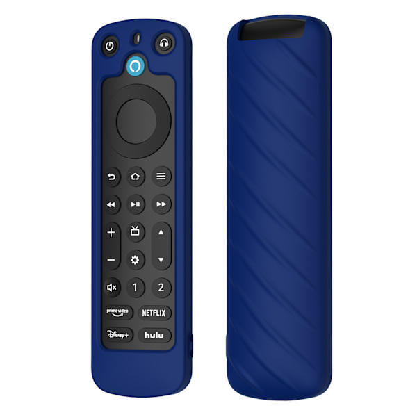 Skyddsfodral för Alexa Voice Remote Pro - Stötsäkert silikonskydd Blå