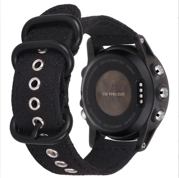 Quick Release Canvas urrem til Garmin Fenix 6/7/7X Pro 20 mm 20 mm