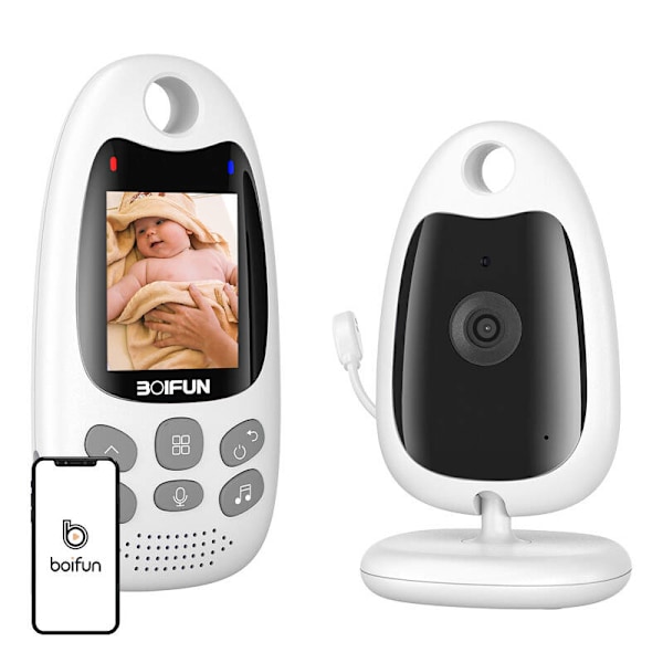 Boifun VB610 elektronisk roterende barnepige med lyddetektor
