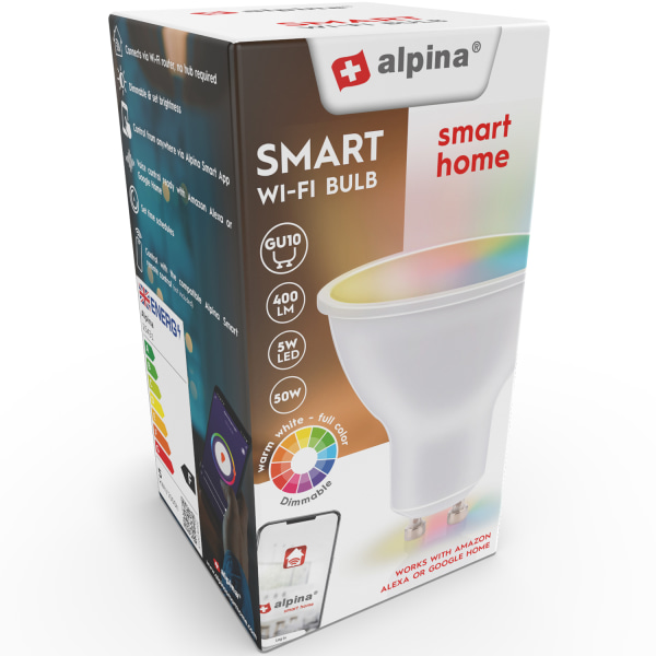 Alpina WiFi Smart GU10 LED RGBW 4,9W