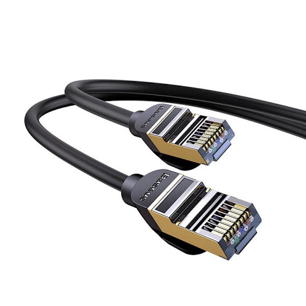 Baseus Ethernet RJ45, 10 Gbps, 2 m nätverkskabel (svart)