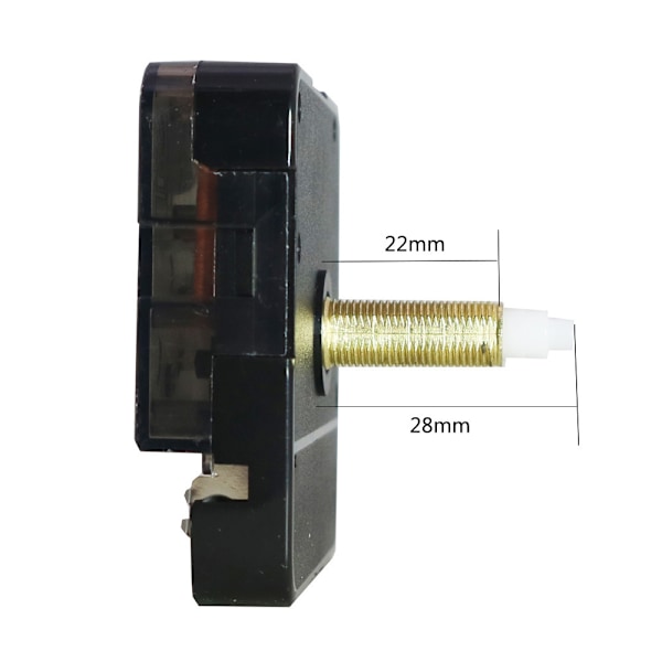 Tyst klockurverk med 28 mm axel - Individuell förpackning