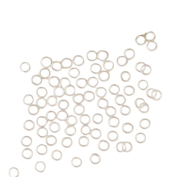 Metallringar, 100-pack Silver