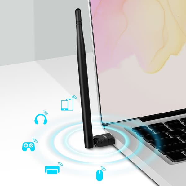 USB-sovitin Bluetooth 5.3 antennilla 150 m