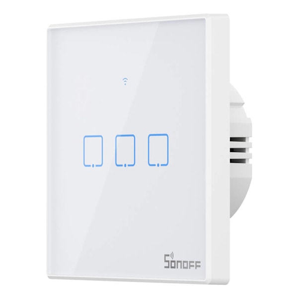 Smart Switch WiFi + RF 433 Sonoff T2 EU TX (3-kanavainen) päivitetty