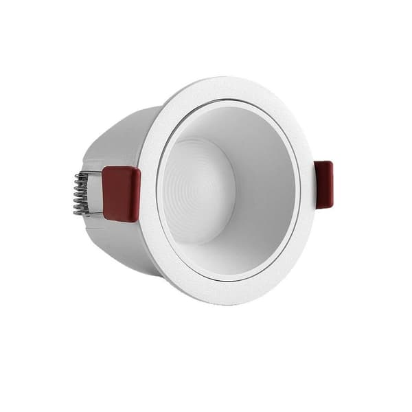 2-pack 12W LED Infällda Downlights, 75mm Utskärning, 4000K, Vit