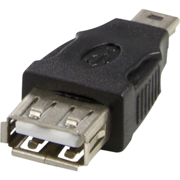 USB-adapter Typ A fe - Typ Mini-B ma, black
