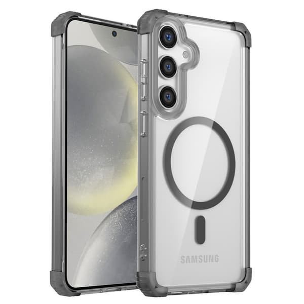 Elegant Transparent Sort Etui til Samsung S22