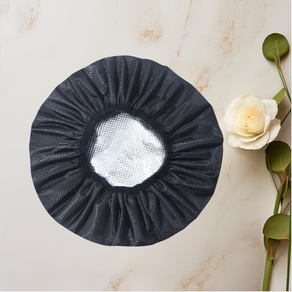 Självvärmande Hårmaskmössa - Trådlös & Bekväm Spa Black Black