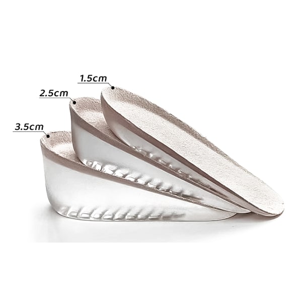 Osynliga höjdökande inlägg för kvinnor 3,5 cm (2 par)
