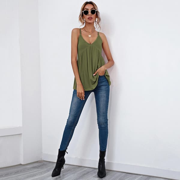 Ärmlös Tank Top - Elegant & Mångsidig L L