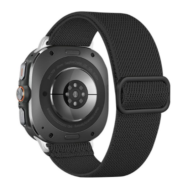 Samsung Watch 7 Ultra Elastisk nylonrem Svart