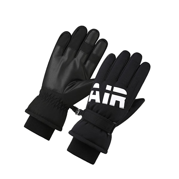 Varme skihandsker Sort