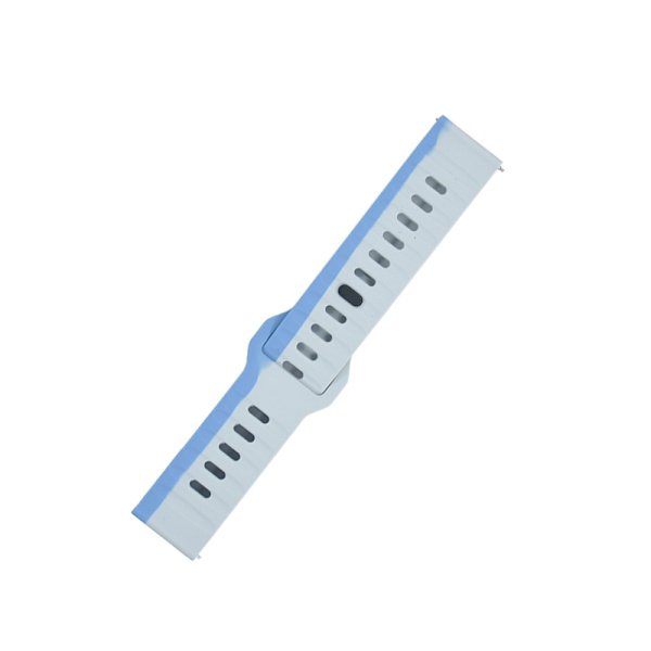Klockarmband i Silikon - 20 mm Blå