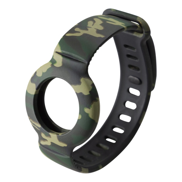 Apple AirTag silicone wristband, camouflage