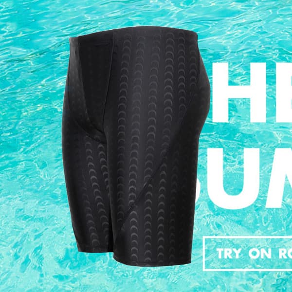 Hurtigtørrende Herre Badeshorts - Sort 4XL 4XL