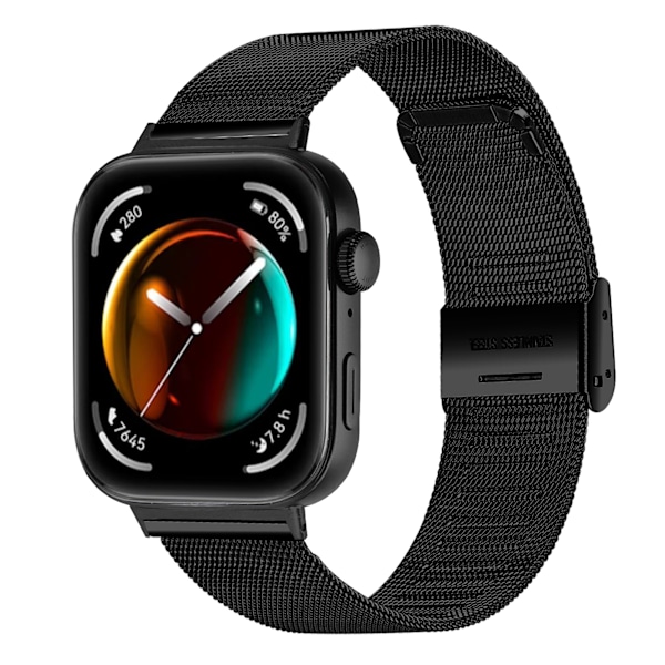 Milanese Loop Strap för Huawei Watch Fit 3 Svart