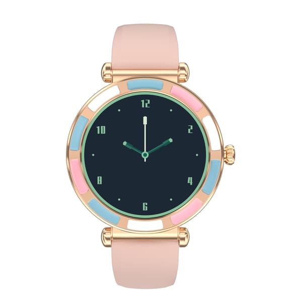 Multifunktionell Smartwatch med Bluetooth-samtal och Hälsoövervakning, kompatibelt med Android och iOS PinkGold PinkGold