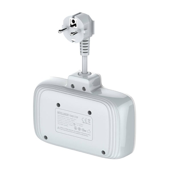 Eldosa med 2 AC-uttag, 3x USB, USB-C, LDNIO SE2435, 2500W (vit)
