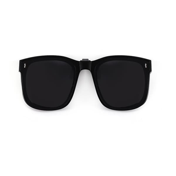 Vikbara Polariserade Clip-on Solglasögon - Ultimat UV400 Skydd Black Black