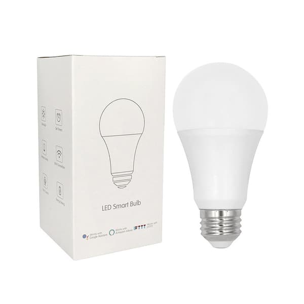 Wifi Smart LED-lampe RGB Multicolor dæmpbar 7,5W E27 White White