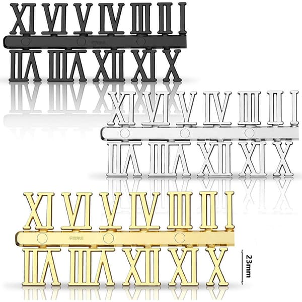 DIY Kellon Numerolevy - Kulta Hopea Musta Roomalainen Numero