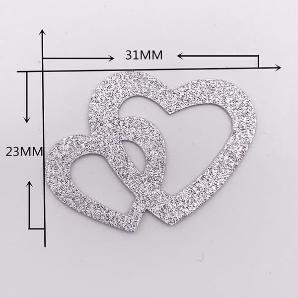 50 stk. elegant bryllups- og festpynt Silver Silver
