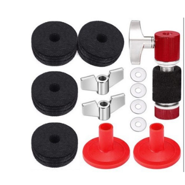 13-delad trumma cymbal stativ Clutch filt ersättningsset