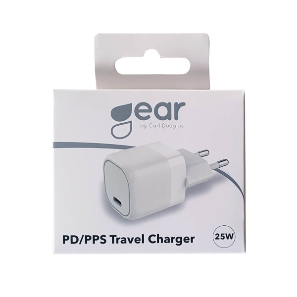 Laddare 220V 1xUSB-C PD/PPS 25W Vit