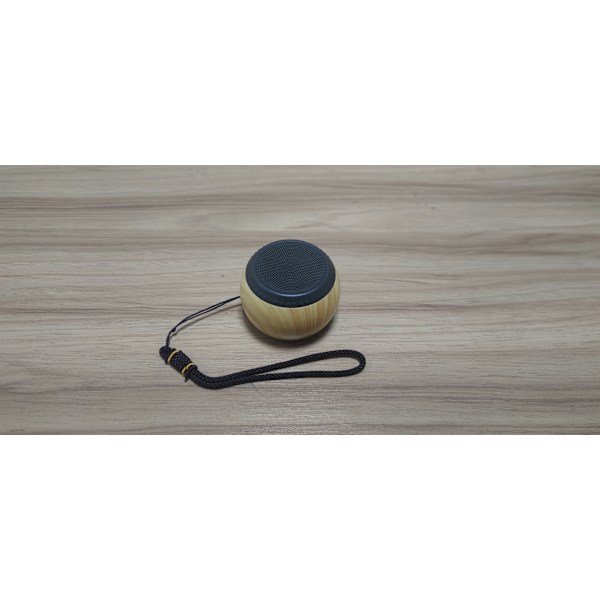 Mini Portabel Träkorn Bluetooth-högtalare - Brun
