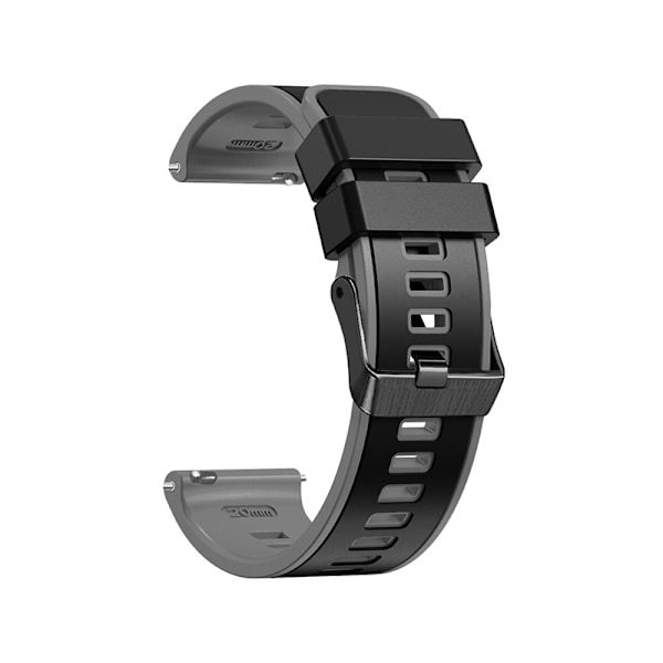 Silikone urrem til Garmin Venu2/2S/SP/2plus Sort+grå