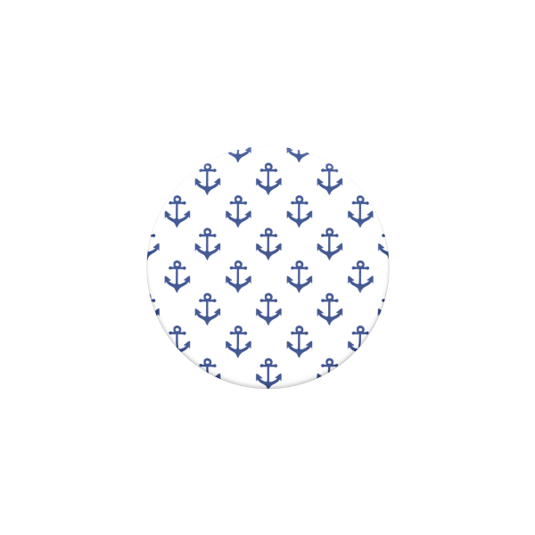 POPSOCKETS Anchors Away White Avtagbart Grip med Ställfunktion Blå, Vit