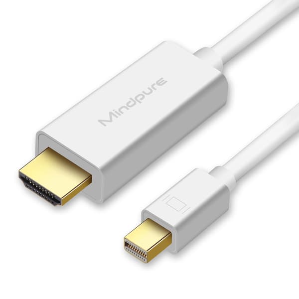 Mini DisplayPort (Mini DP) - HDMI-sovitinkaapeli 1080P – Täydellinen MacBookille 2 m 2 m