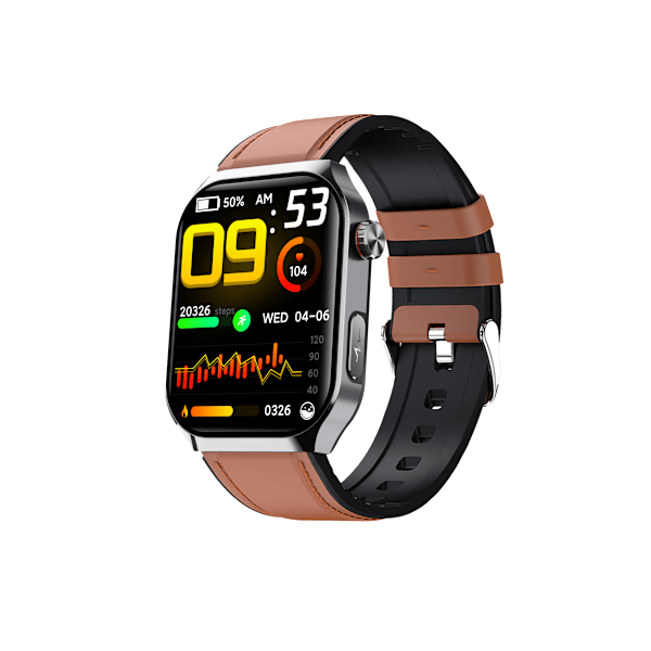 F700 Smartwatch: Avanceret sundhedsovervågning og fitness Brun