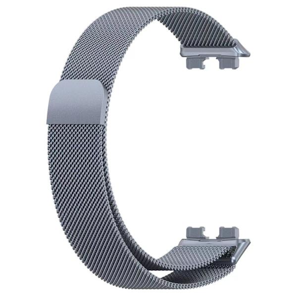Magnetiskt armband för Huawei Band 8 Grey Grey