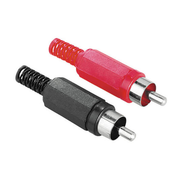 Kontakter 2xRCA Hane Lödbar